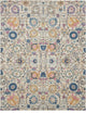 8 x 10 Ivory and Multicolor Floral Buds Area Rug