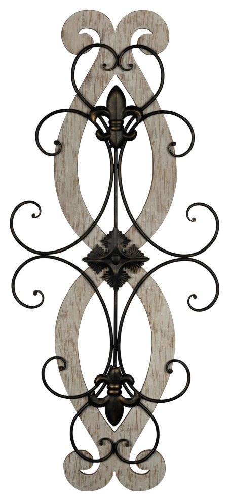 Fleur-de-lis Spiral Wall Decor