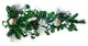 24" Pine Flocked White Teardrop Lit With Pure White LEDs