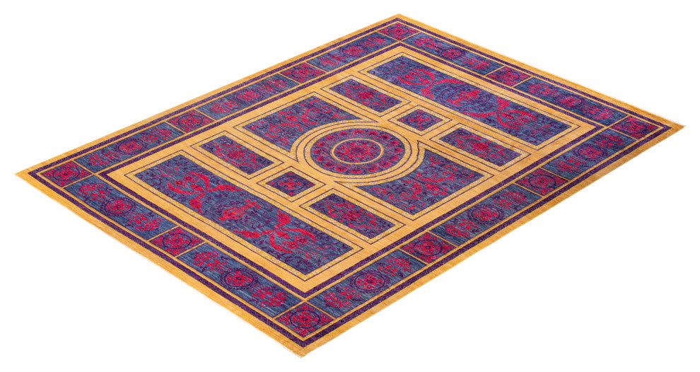 Boro One-of-a-Kind Hand-Knotted Area Rug Yellow, 8'10"x11'10"