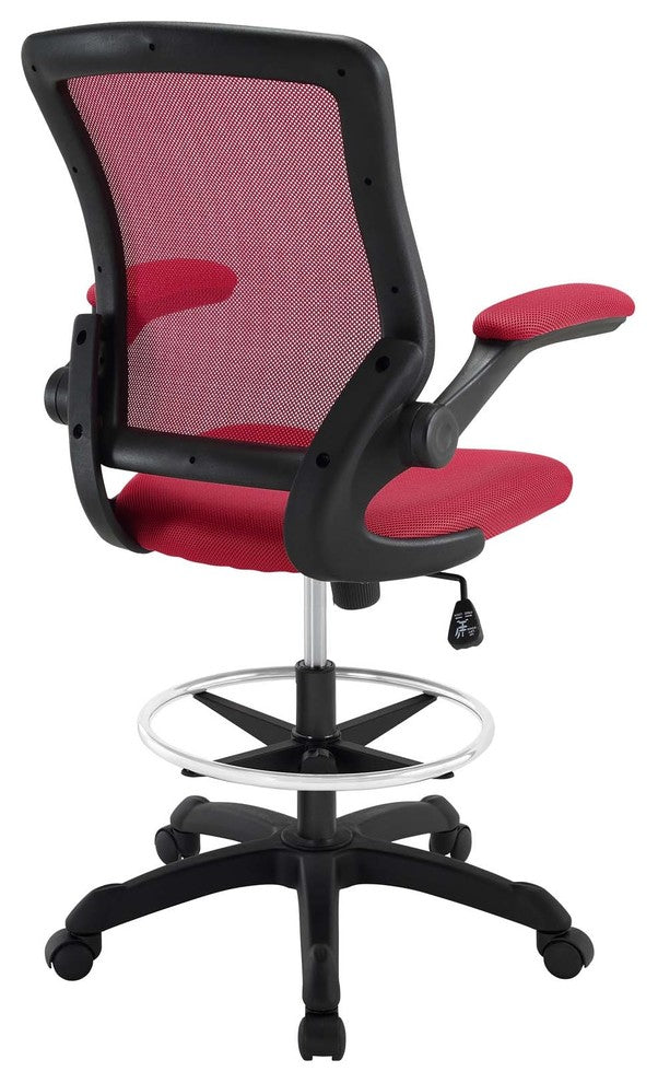 Veer Drafting Stool, Red