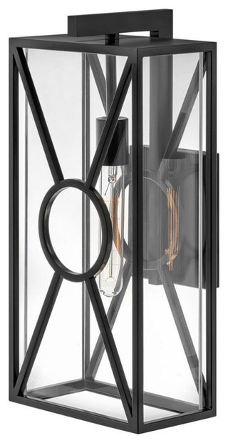 Hinkley Brixton Medium Wall Mount Lantern, Black