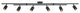 Waylon 6-Light Matte Black Track Lighting