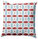 Geometric Decorative Throw Pillow, Ligonberry Red, 18"x18"