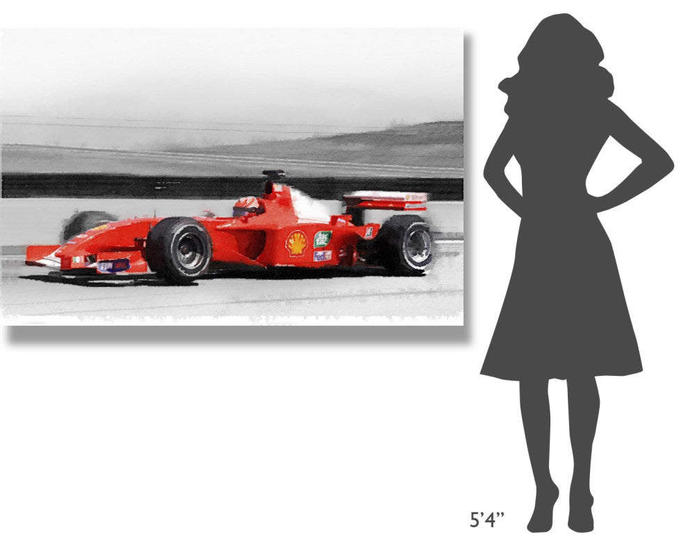 "Ferrari F1 Laguna Seca Watercolor" Fine Art Print