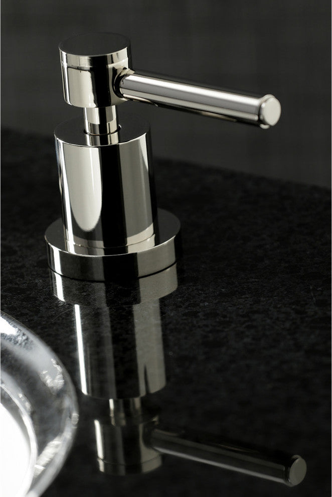 Kingston Brass Widespread Bathroom Faucet With Brass Pop-Up, Polished Nickel