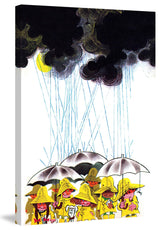 "Heavy Rain" Painting Print on Canvas by Curtis