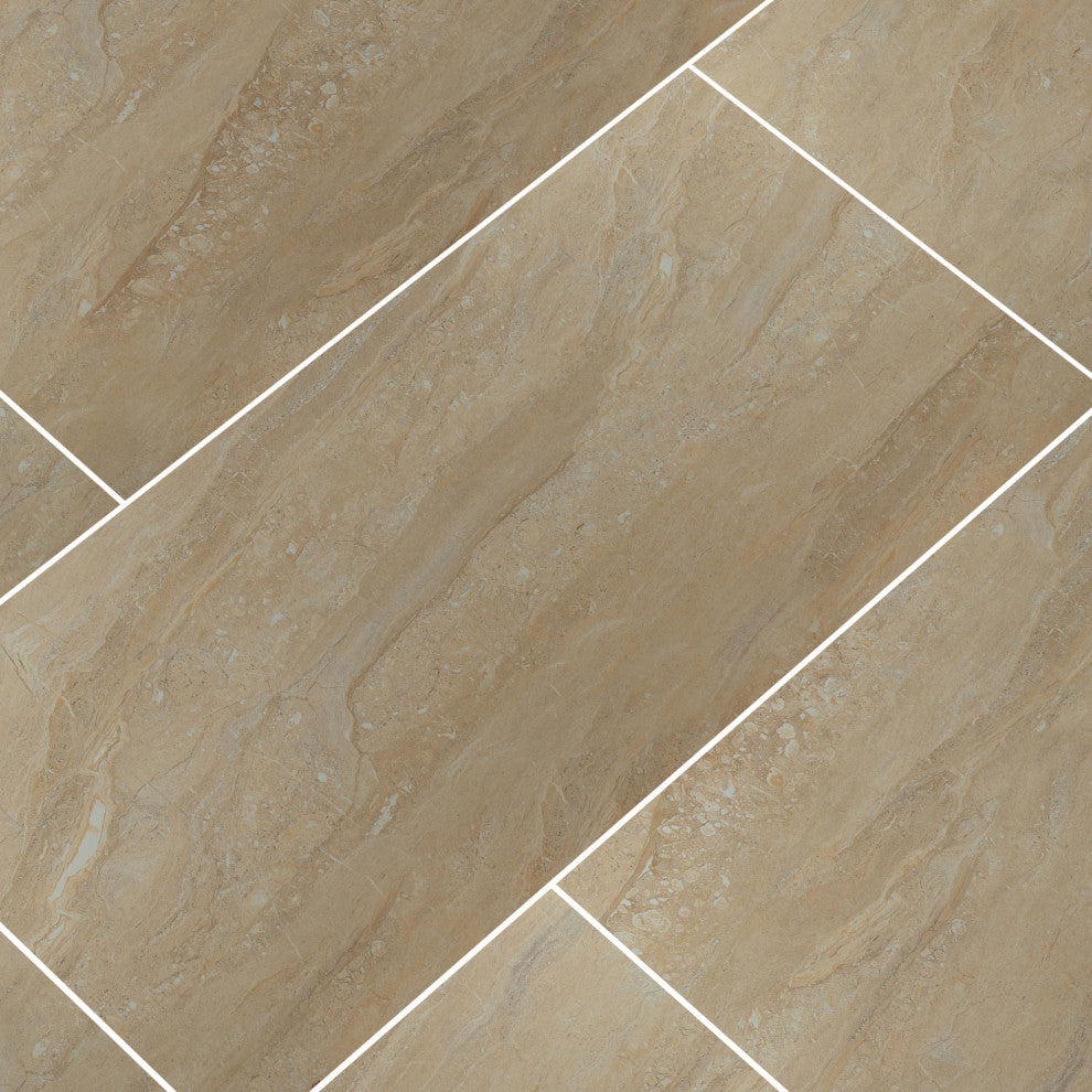 MSI NARI2448P Aria - 24" x 48" Rectangle Floor Tile - Polished - Ice