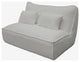 Divani Casa Racine Modern White Fabric Modular Sectional Sofa
