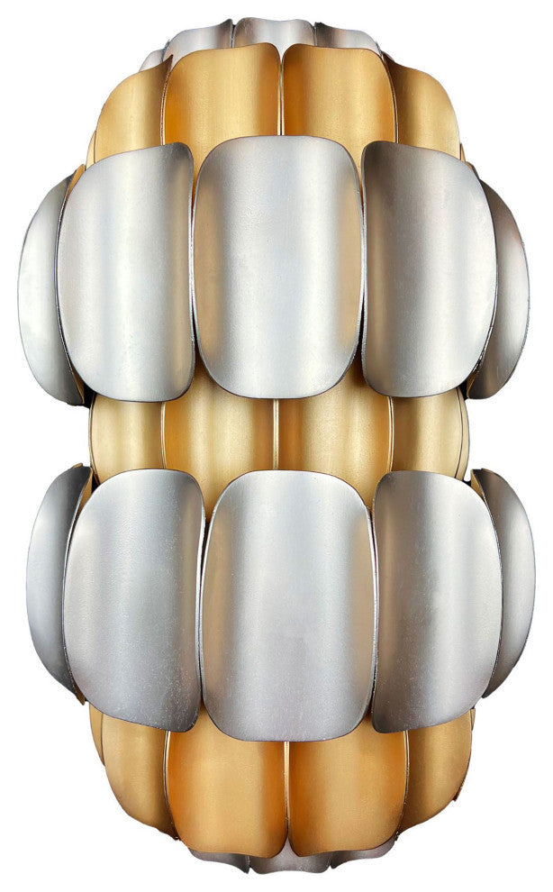 Swoon 2-Lt Sconce - Antique Gold/Gold Dust
