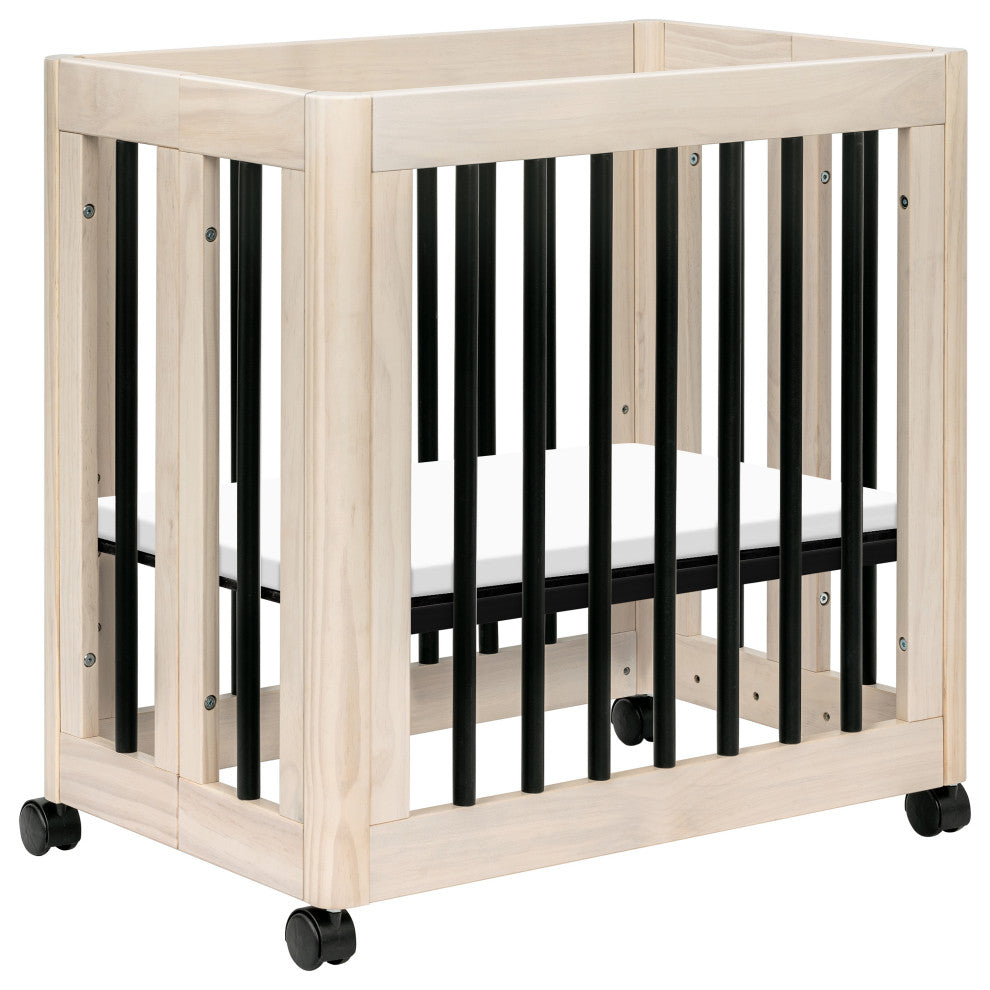 Yuzu 8-in-1 Convertible Crib With All-Stages Conversion Kits, Black