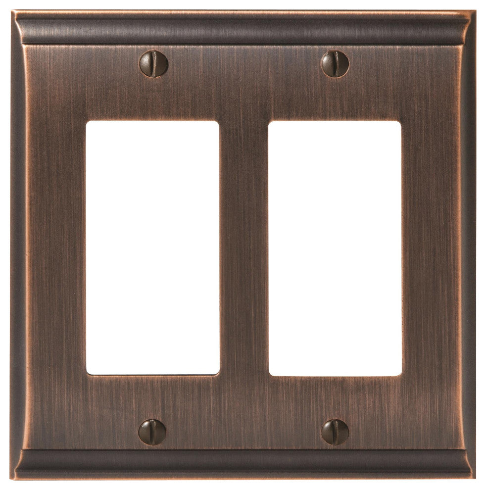 Amerock 2 Rocker Wall Plate, Oil-Rubbed Bronze