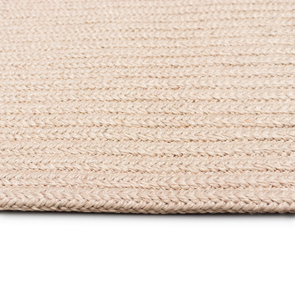 Calais Solid Indoor/Outdoor Rug, Sand, 2'x7'6" Runner