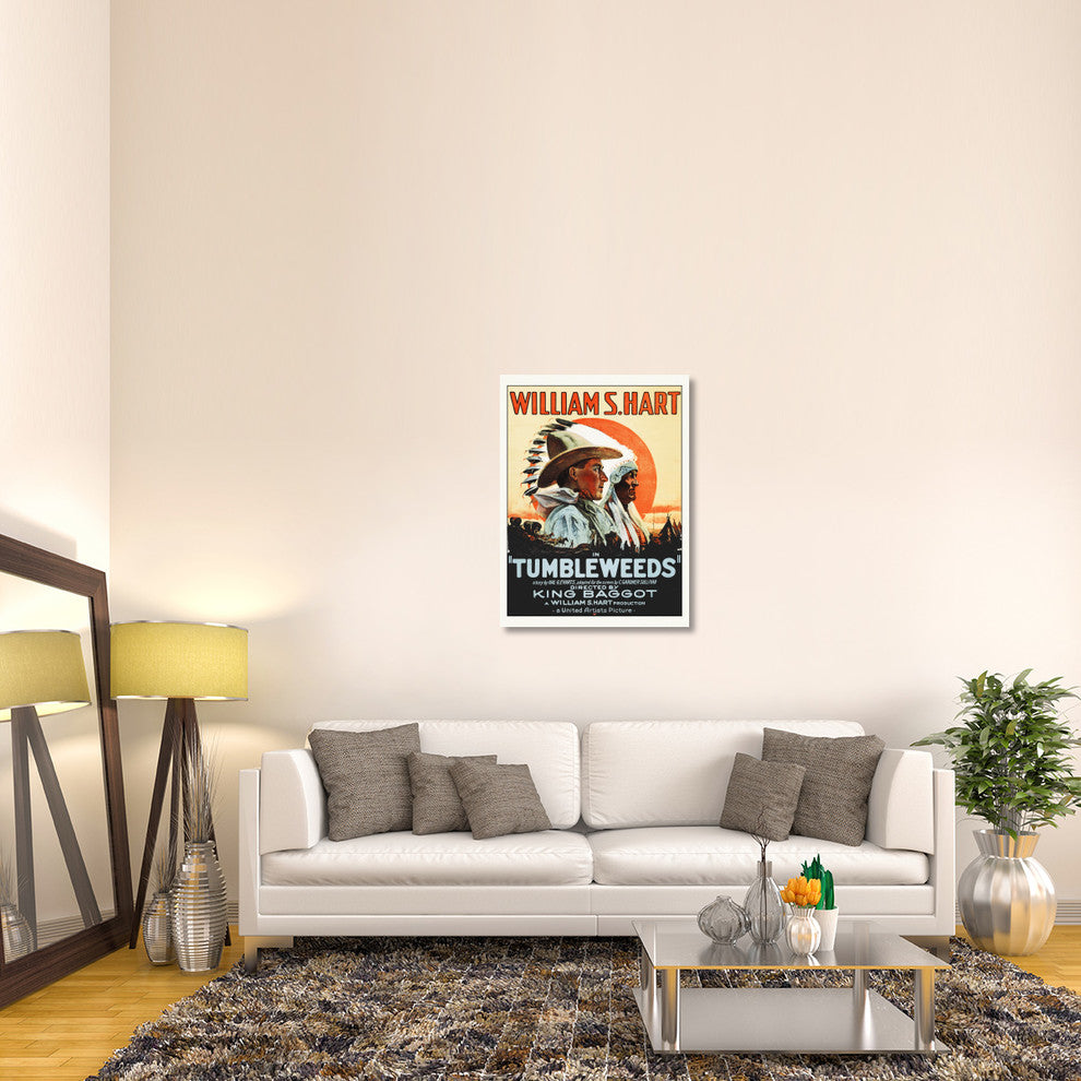 "Tumbleweeds - William S Hart,  1925" Canvas by Hollywood Photo Archive, 30x40"
