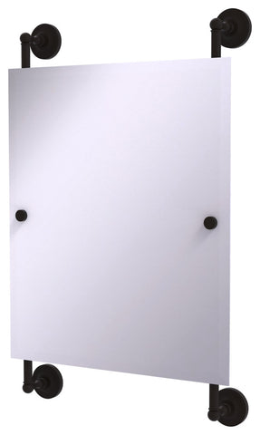 Prestige Regal Rectangular Frameless Rail Mounted Mirror, Oil Rubbed Bronze