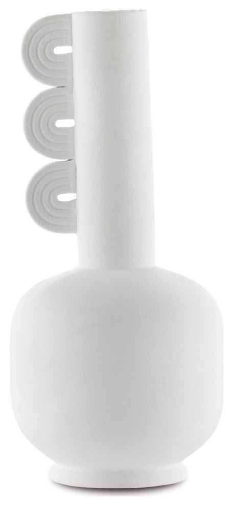Happy 40 Three Wings White Vase
