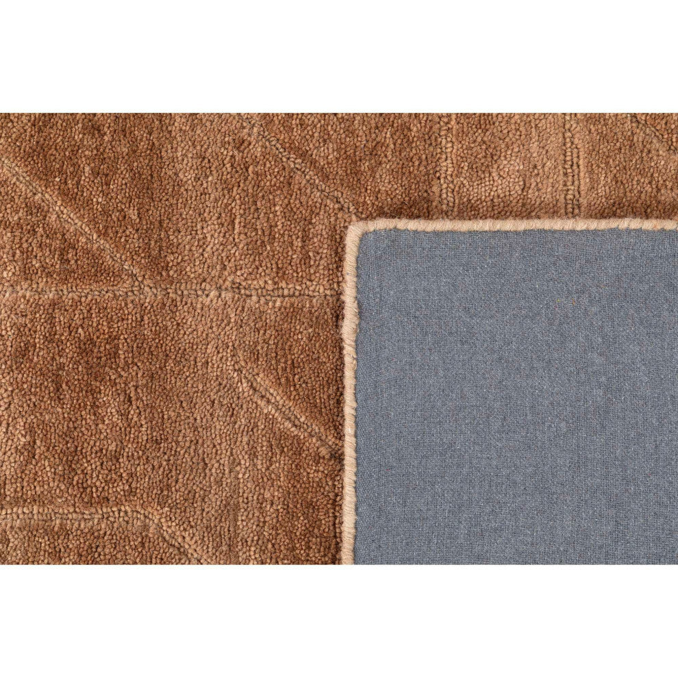 Quartz Relief Area Rug, Rust, 5'x8'