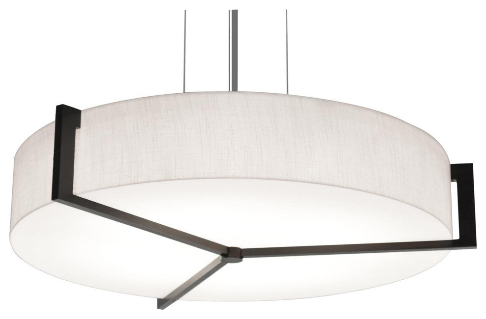 Apex Pendant LED 30W, Espresso/Linen White