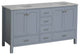 Horizon 60" Double Bathroom Vanity, Powder Blue, Engineered Carrara