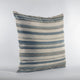 Plutus Blue Lanes Stripe Luxury Throw Pillow, 20"x36"