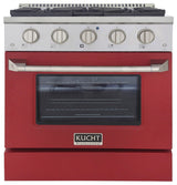 KUCHT Pro-Style 30" 4.2 cu. ft. Range, Red, Natural Gas
