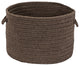 Colonial Mills Basket Sunbrella Solid Mink Round