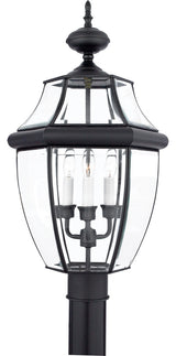 Quoizel NY9043 Newbury 3 Light 23" Tall Post Lantern - Mystic Black