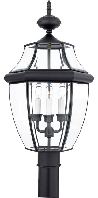 Quoizel NY9043 Newbury 3 Light 23" Tall Post Lantern - Mystic Black