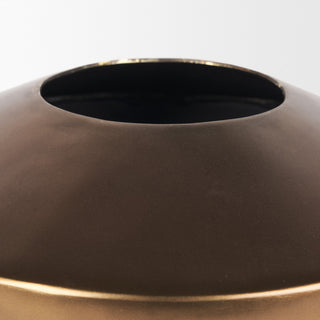 Quiana Large Gold Metal Vase