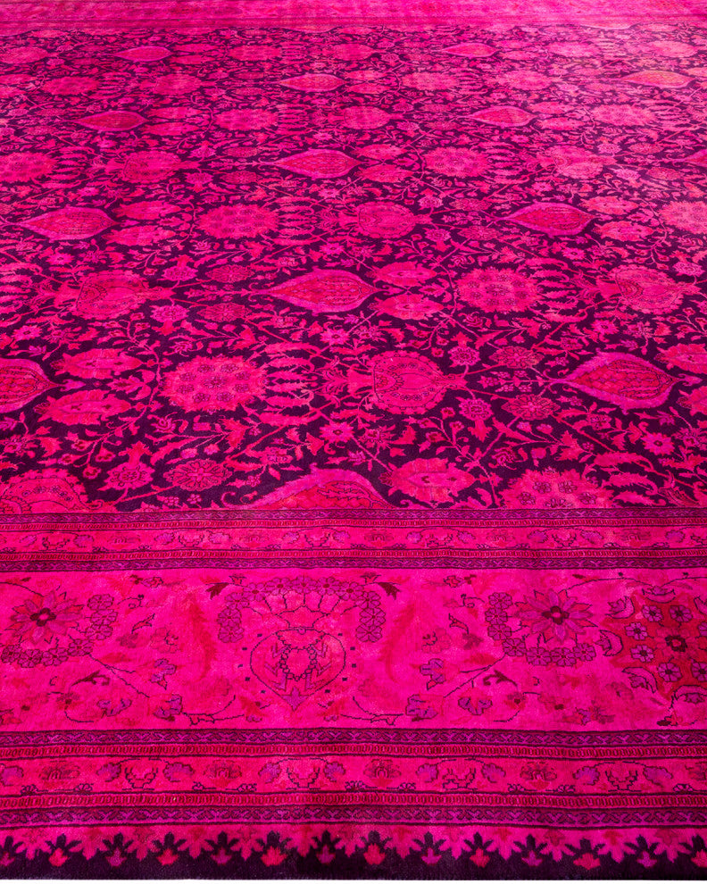 Fine Vibrance, One-of-a-Kind Handmade Area Rug Black, 15'6"x12'1"