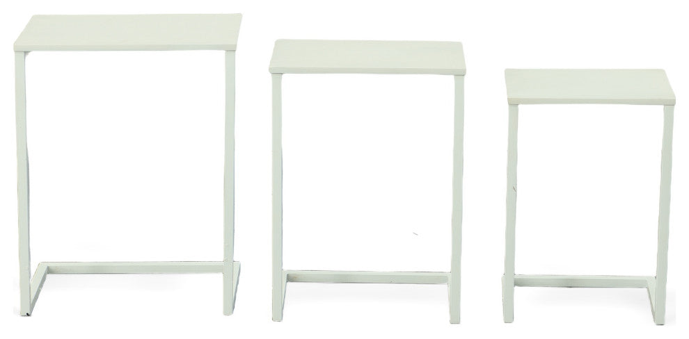 Easton Nesting Table Set, White