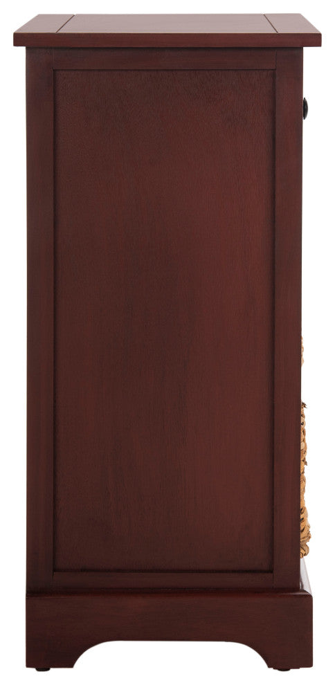 Safavieh Carrie Side Storage Side Table, Red