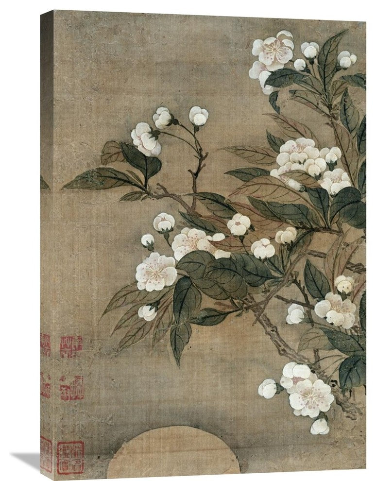 "Pear Blossom and Moon" Artwork, 20" x 30"
