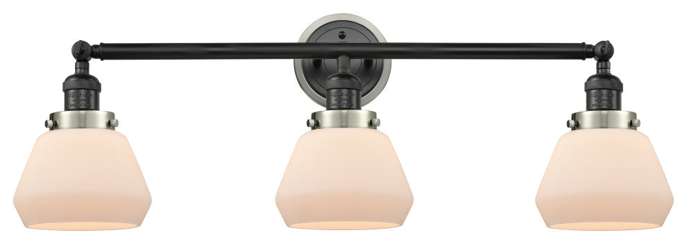 INNOVATIONS 205BK-BPSN-HRSN-G171 3-Light Bath Vanity Light Matte Black