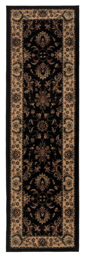 Oriental Weavers Ariana Black/Ivory Oriental Indoor Area Rug 5'3"X7'9"