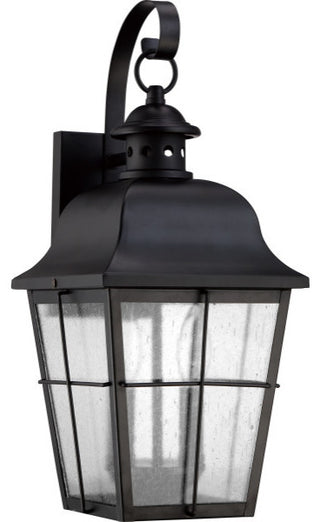 Millhouse 2-Light Outdoor Lantern, Mystic Black