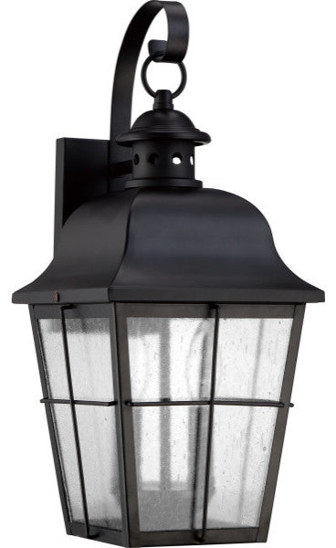 Millhouse 2-Light Outdoor Lantern, Mystic Black