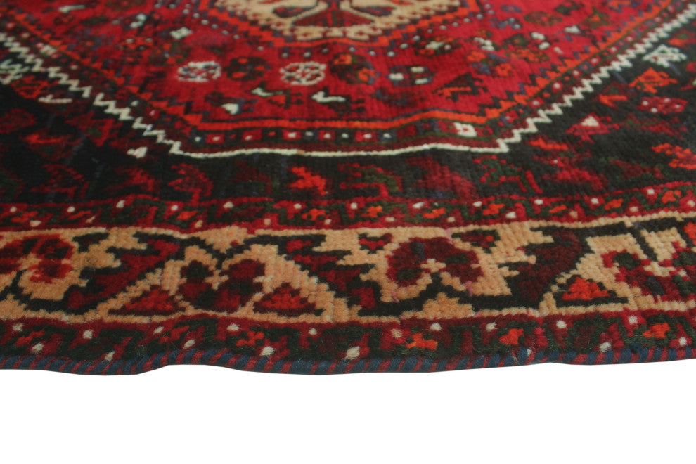 Fine Vintage Distressed Nevin Red Rug