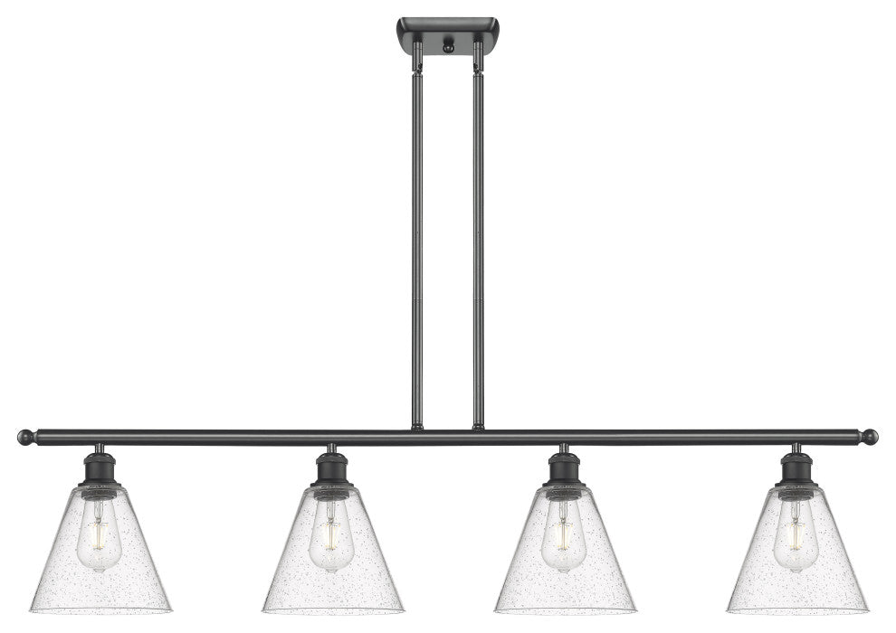 Innovations 516-4I-BK-GBC-84 4 Light Island Light, Matte Black