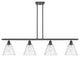 Innovations 516-4I-BK-GBC-84 4 Light Island Light, Matte Black
