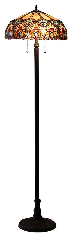 Sunny 2-Light Floral Floor Lamp