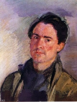 Armando Spadini Self-Portrait, Gallery Wrapped Canvas Print, 21"x28"