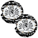Reel Cool Uncle Fishing Black and White Coasters for Car Cup Holders Set of 2