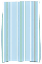 Multi-Stripe, Stripe Print Hand Towel, Light Blue