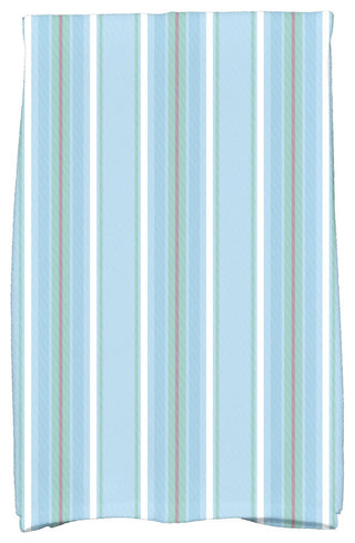 Multi-Stripe, Stripe Print Hand Towel, Light Blue