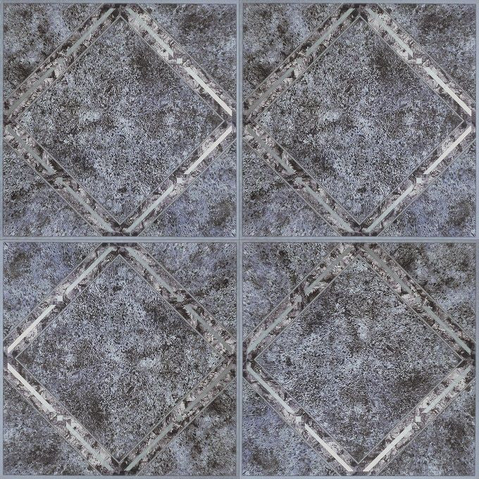 Diamonds Metallic Marble Vinyl Floor Tiles Self Stick Peek Flooring  12'' x 12'
