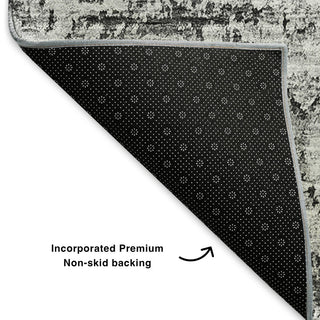 Premium Machine Washable Mayfield AMF634 Gray 3' x 5' Rug