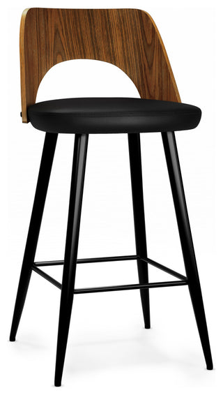 Micah Counter Height Stool, Set of 2, Black