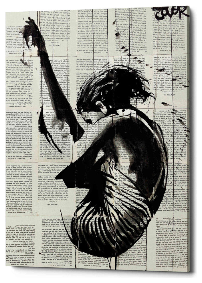 Epic Graffiti "Dive" by Loui Jover, Giclee Canvas Wall Art, 12"x18"