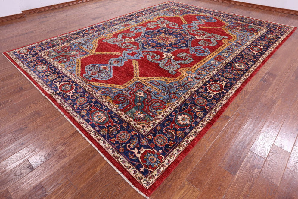 Handmade Persian Fine Serapi Wool Rug 9' 10" X 13' 4" - Q12632